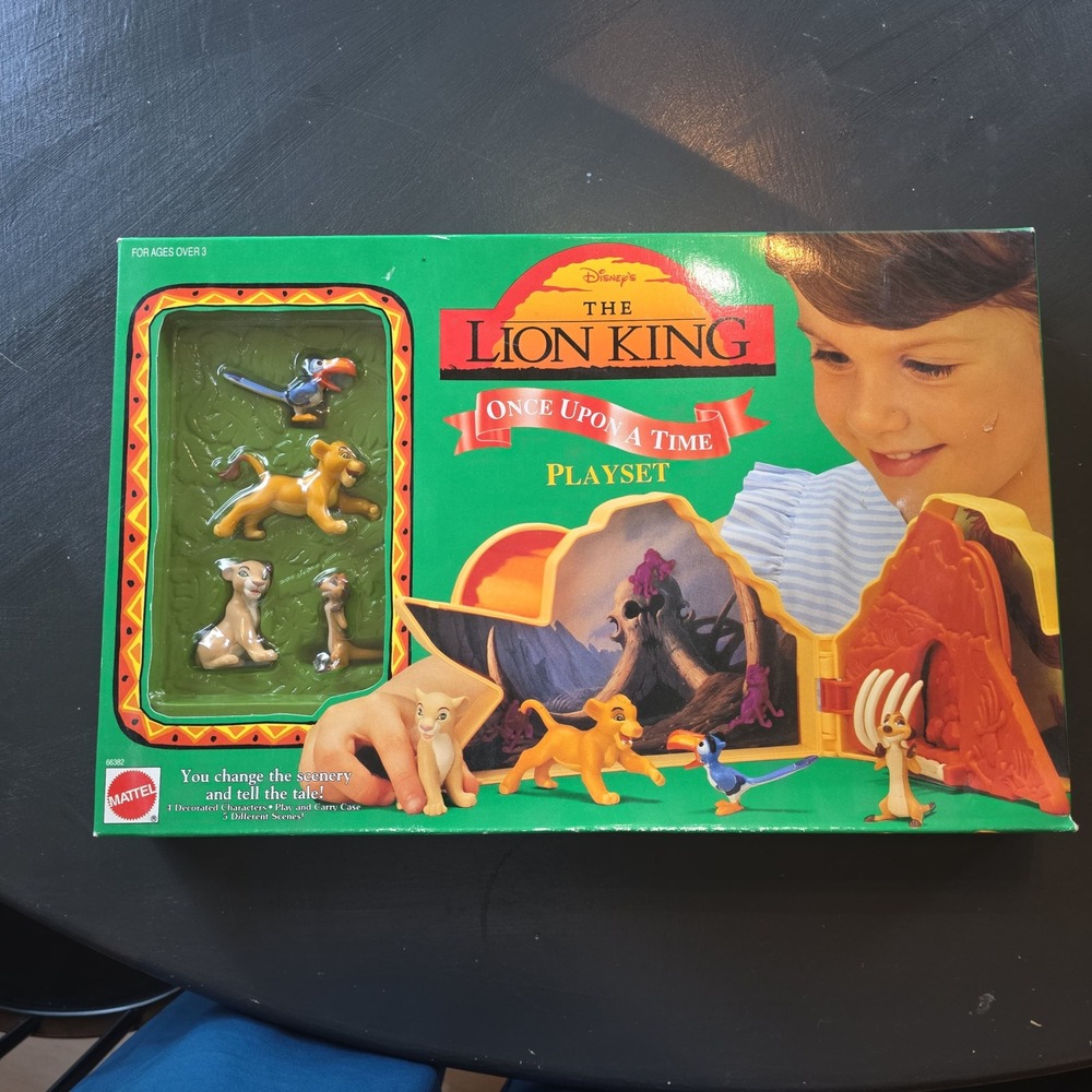 Vintage 1994 Disney Lion King Once Upon A Time Playset Mattel 66382 NIB Sealed